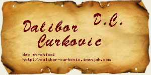 Dalibor Ćurković vizit kartica